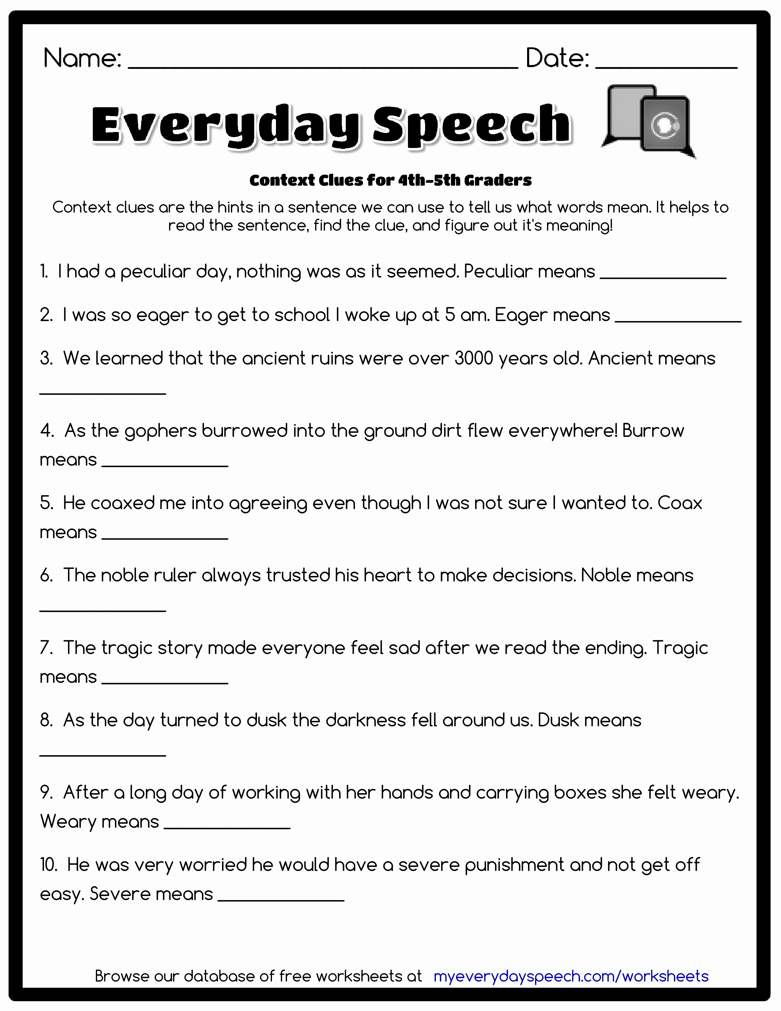 Free Printable Third Grade Grammar Worksheets Free Printable