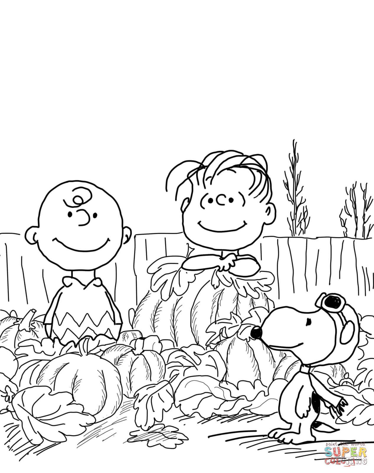 Great Pumpkin Charlie Brown Coloring Page | Free Printable Coloring - Free Printable Charlie Brown Halloween Coloring Pages
