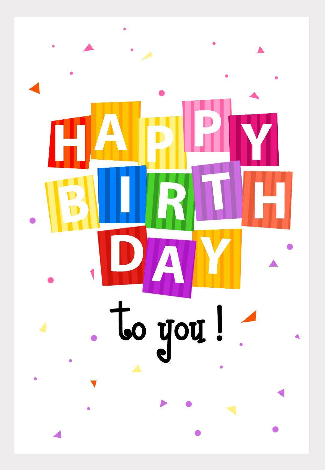 Great Website! No More Buying Greeting Cards. Personalize And Even - Free Printable Personalized Birthday Cards