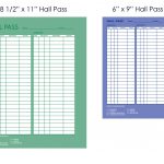 Hall Passes For Student Security Tracking   Free Printable Hall Pass Template