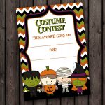 Halloween Costume Contest Certificate Kids Halloween Party | Etsy   Free Printable Halloween Award Certificates