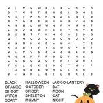 Halloween Word Search Free Printable | Halloween Coloring Sheets And   Free Printable Halloween Puzzles