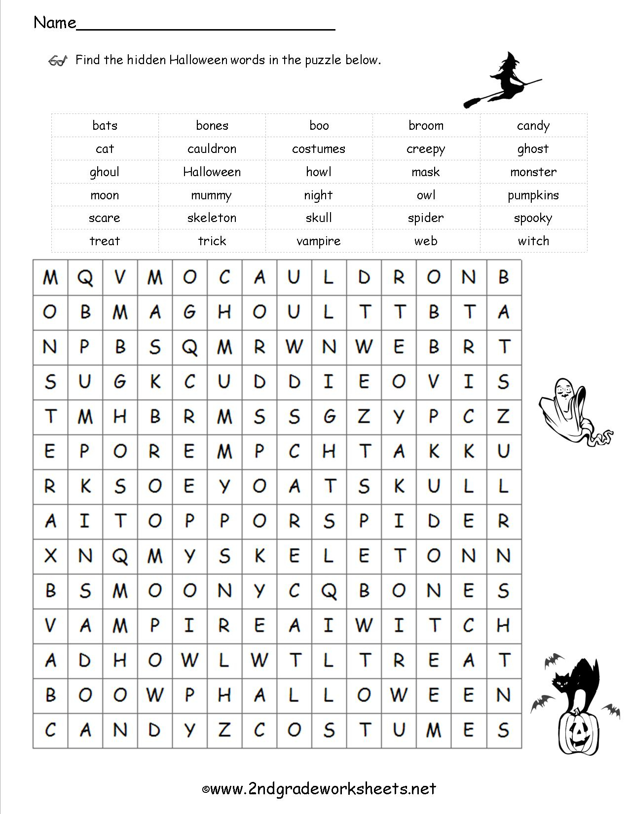 Halloween Puzzle Printable Free Free Printable