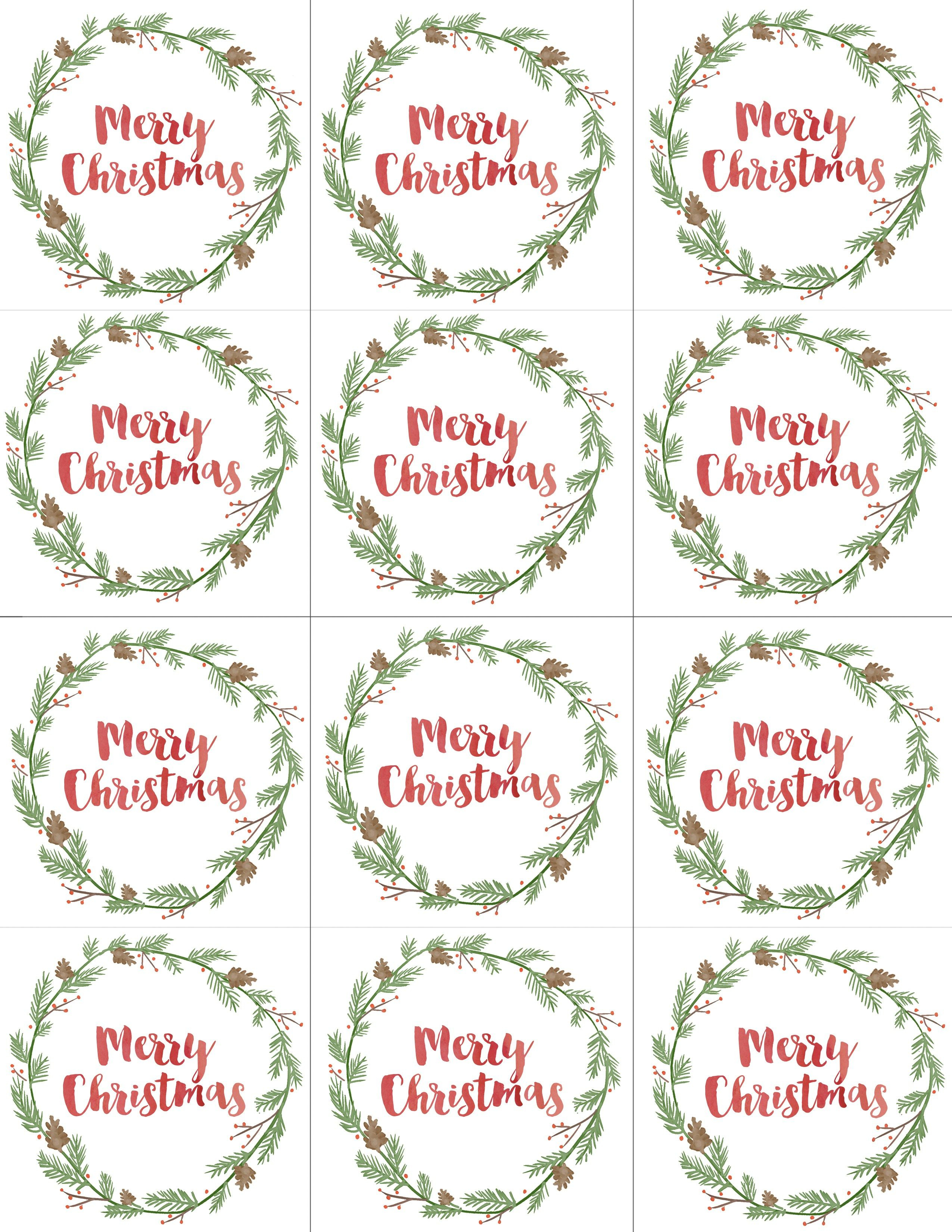 Hand Painted Gift Tags Free Printable | Christmas | Christmas Gift - Diy Gift Tags Free Printable