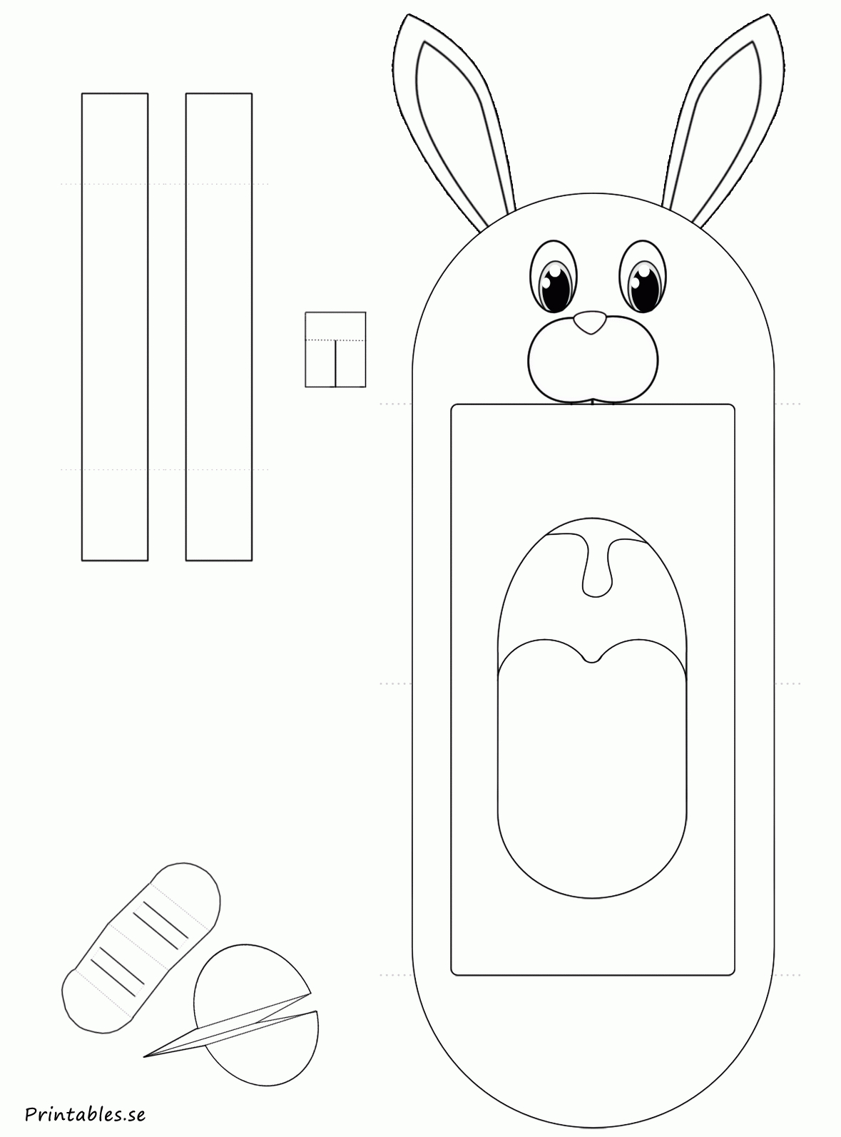 Hand Puppet: Bunny (Free Printable) - Free Printable Bunny Pictures