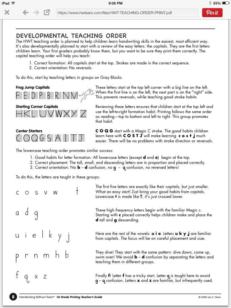 Handwriting Without Tears Order | Letters | Handwriting Without - Handwriting Without Tears Worksheets Free Printable