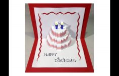 Happy Birthday Cake - Pop-Up Card Tutorial - Youtube - Free Printable Birthday Pop Up Card Templates