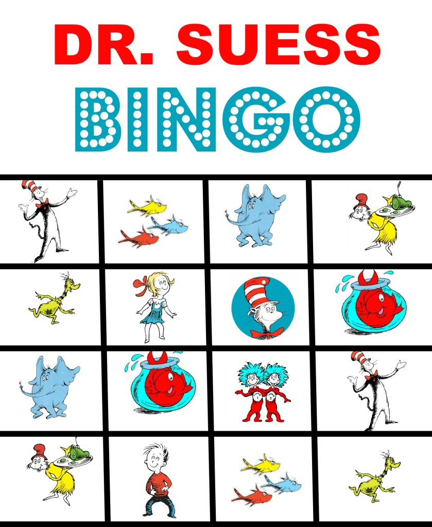Happy Birthday Dr. Suess And Free Printable Bingo Game - Free Printable Dr Who Birthday Card