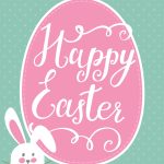 Happy Easter Bunny Printable + Easter Printable Blog Hop | Holidays   Free Printable Easter Stuff