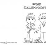 Happy Grandparents Day Card Coloring Page | Free Printable Coloring   Grandparents Day Cards Printable Free
