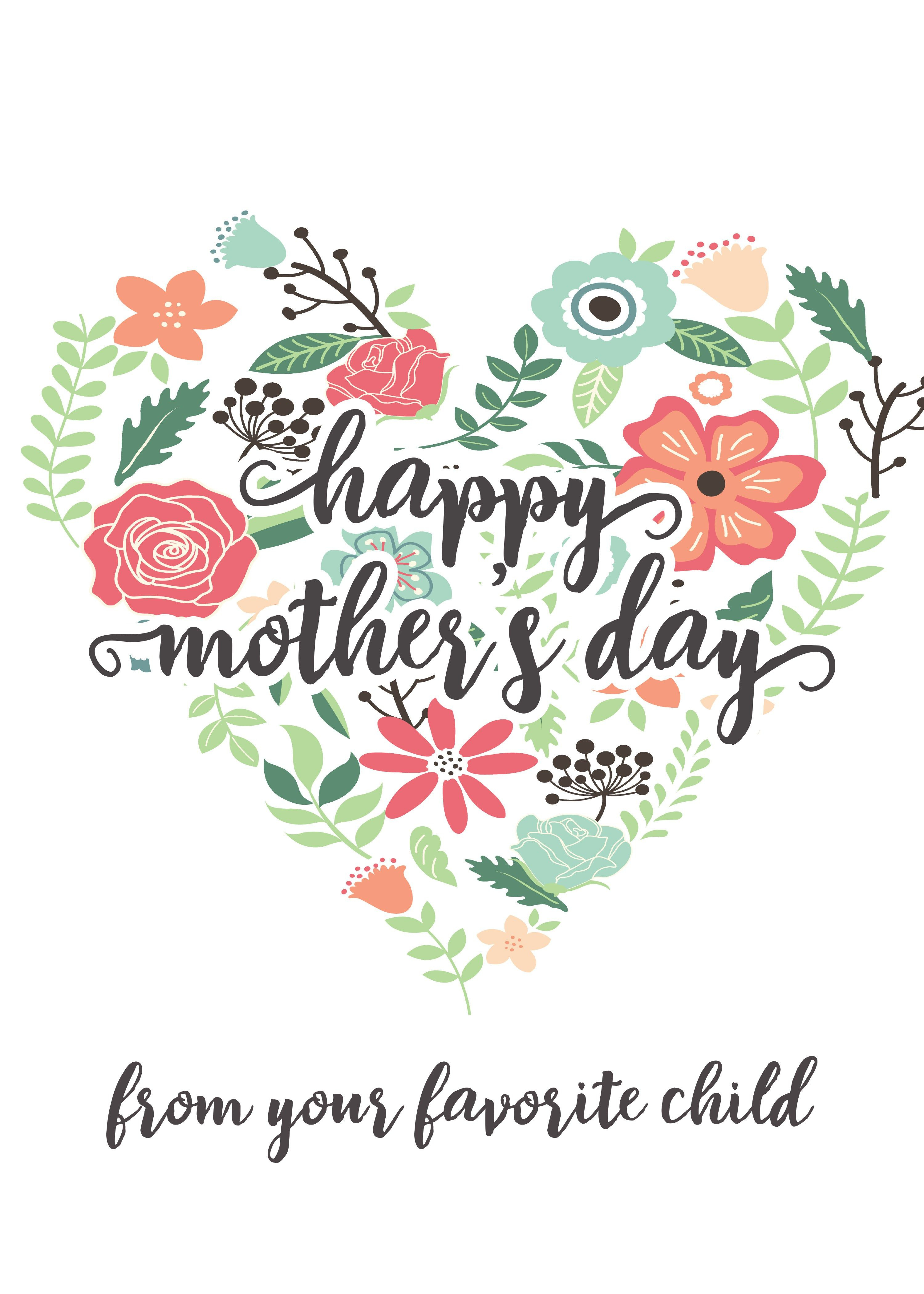 Happy Mothers Day Messages Free Printable Mothers Day Cards - Free Printable Mothers Day Card From Dog