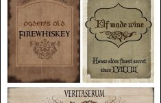Harry Potter Drink Labels - Elf Made Wine, Firewhiskey, Pumpkin - Free Printable Butterbeer Labels