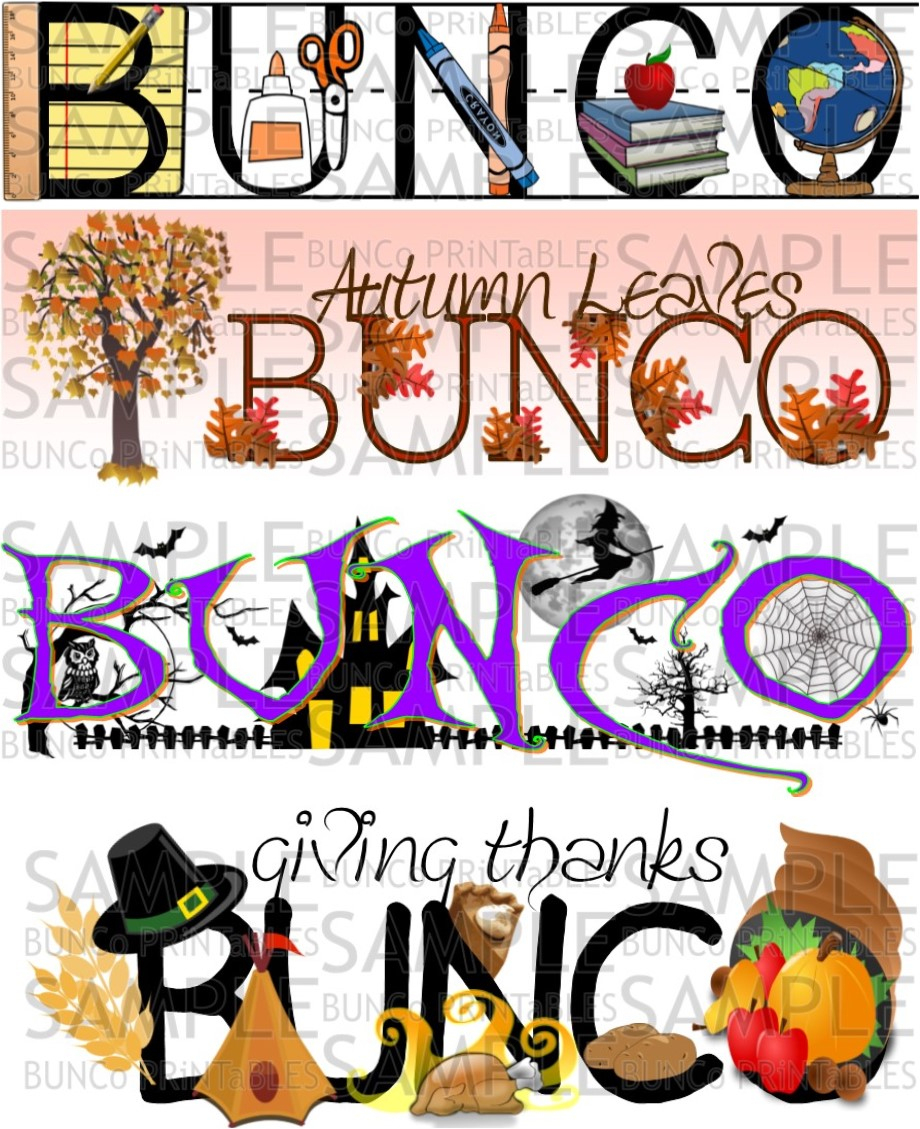 Haunted Halloween Bunco - Bunco Printables - Free Printable Halloween Bunco Score Sheets