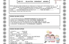 health and fitness worksheet free esl printable worksheets made free printable fitness worksheets Health And Fitness Worksheet - Free Esl Printable Worksheets Made - Free Printable Fitness Worksheets