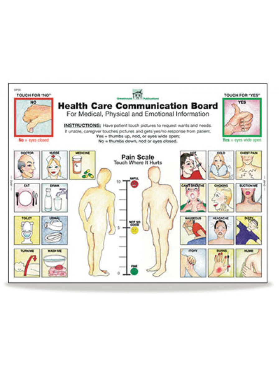 Health Care Communication Board Tablets - Free Printable Communication Boards For Adults