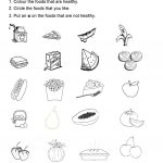 Healthy Foods Worksheet   Free Esl Printable Worksheets Madeteachers   Free Printable Healthy Eating Worksheets