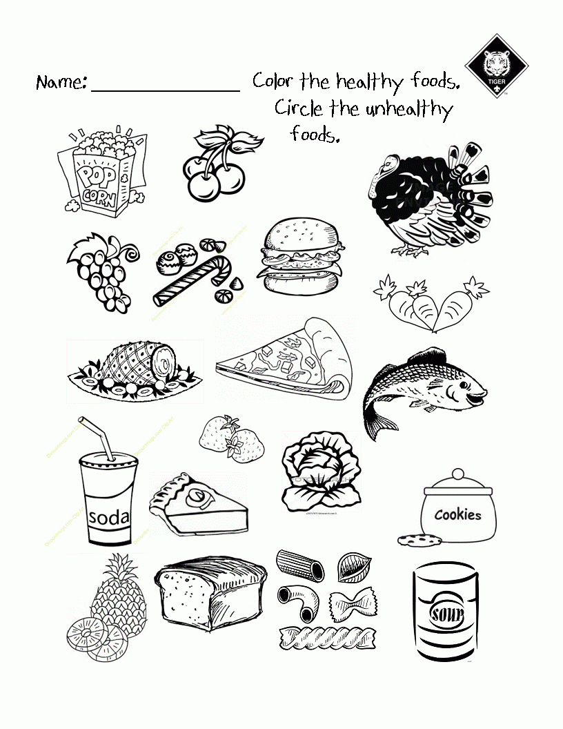 Free Printable Healthy Eating Worksheets Free Printable