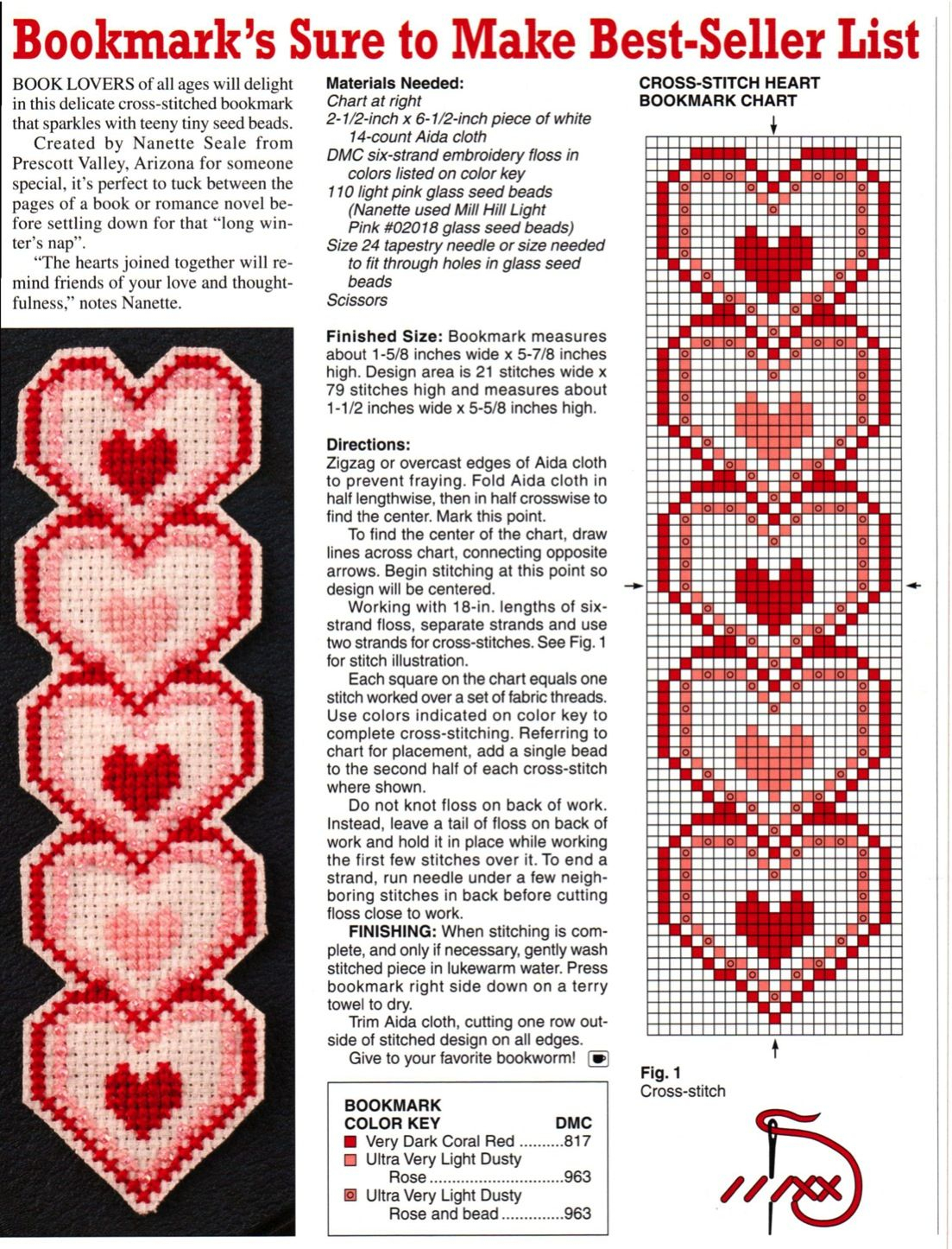 Heart Plastic Canvas Bookmark | Plastic Canvas Crafts | Plastic - Free Printable Plastic Canvas Patterns Bookmarks