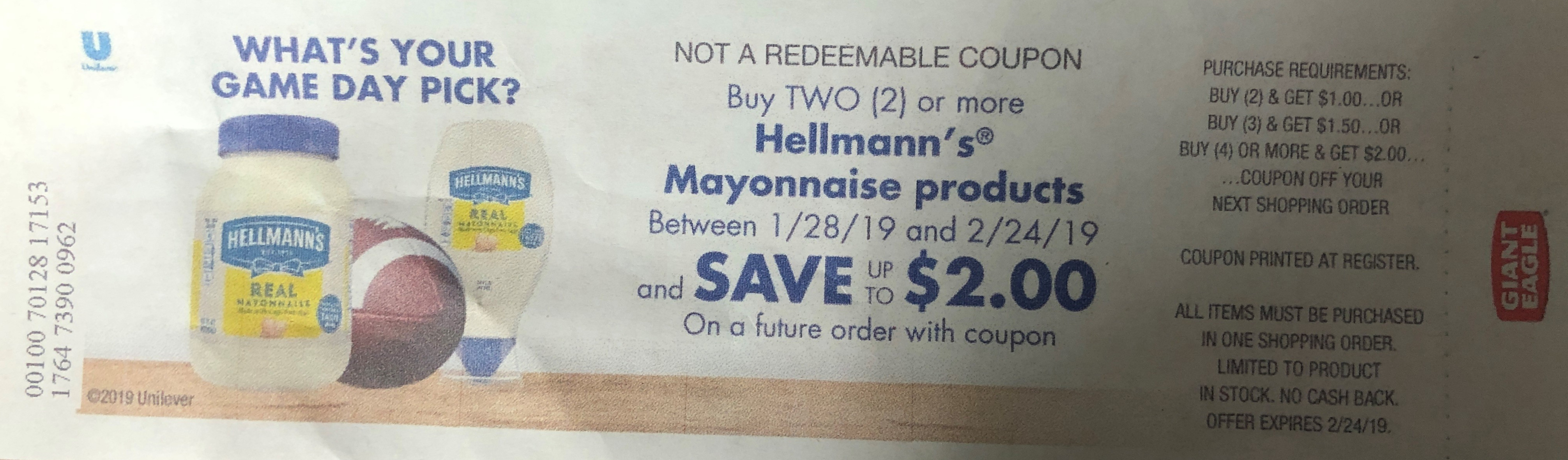 Hellmann&amp;#039;s® Coupons (Free) - Hellmann&amp;#039;s Mayo Coupons - Free Printable Giant Eagle Coupons