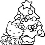 Hello Kitty Christmas Coloring Page | Free Printable Coloring Pages   Xmas Coloring Pages Free Printable
