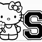 Hello Kitty Coloring Alphabet For. Hello Kitty Alphabet Coloring   Free Printable Hello Kitty Alphabet Letters