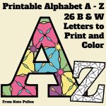 Here's A Set Of Printable Alphabet Letters To Download And Print   Free Printable Alphabet Letters To Color