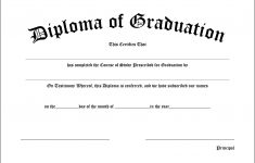 High School Diploma Template Free Printable Templates Graduation - Free Printable College Degrees