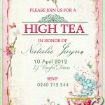 High Tea Invitation Idea | Vegan Tea Time Ⓥ In 2019 | High Tea   Free Printable Kitchen Tea Invitation Templates