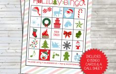 Holiday Bingo Set :: Free Printable | Printable Bingo Call Sheet - Free Printable Bingo Cards And Call Sheet