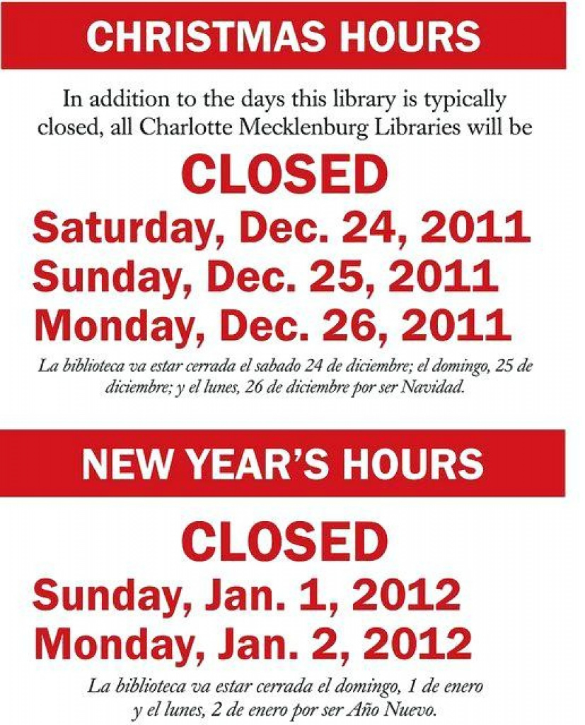 Holiday Closing Signs Templates | Template Business For Free - Free Printable Holiday Signs Closed