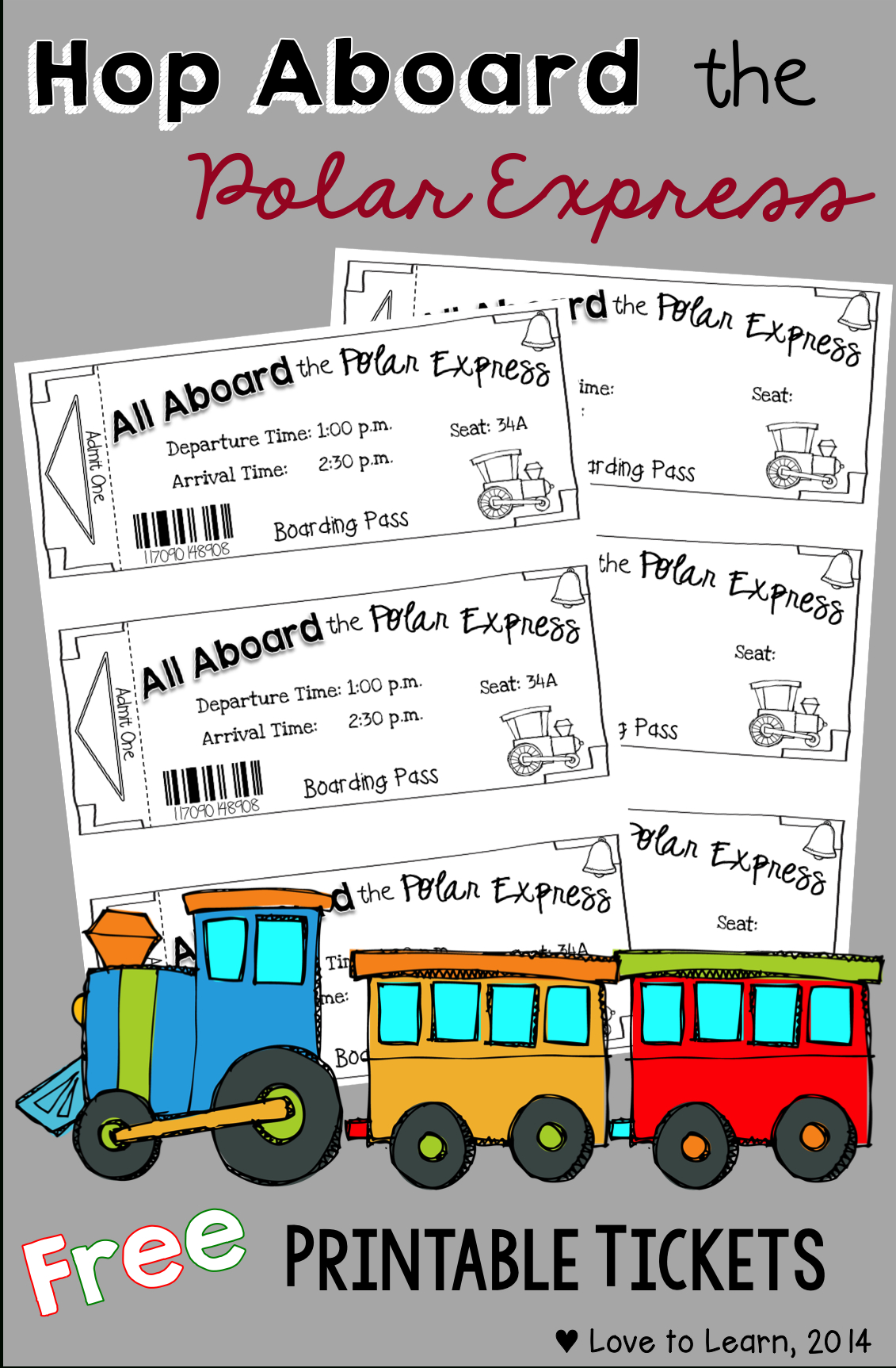 Hop Aboard The Polar Express With These Free Printable Tickets - Free Polar Express Printable Tickets