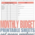 How To Budget And Spend Wisely With A Free Printable Envelope System   Free Printable Money Envelopes