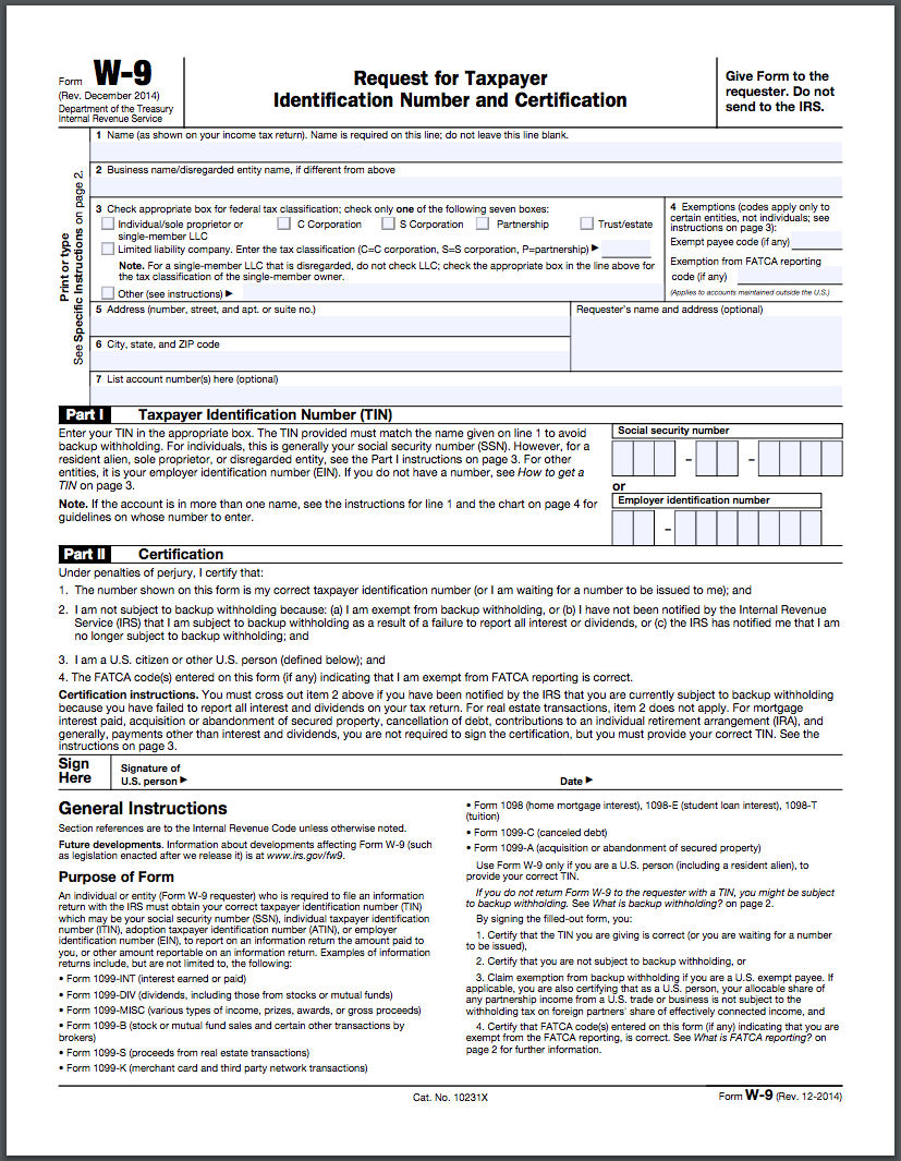 How To Fill Out A W-9 Form Online | Hellosign Blog - W9 Form Printable 2017 Free