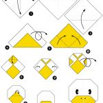 How To Make An Origami Duck Face Stepstep Instructions | Free   Printable Origami Instructions Free