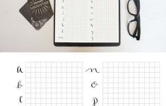 How To Perfect Your Skills With Calligraphy Practice Sheets - Heart - Modern Calligraphy Practice Sheets Printable Free