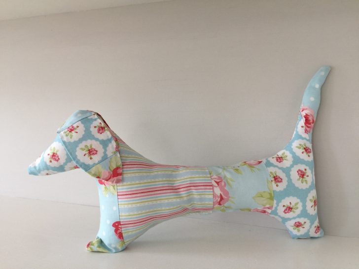 How To Sew A Stuffed Dachshund Dog With Free Pattern – Sewspire - Free Printable Dachshund ...