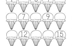 Ice Cream Missing Numbers 1-20 Worksheet For Kindergarten (Free - Free Printable Numbers 1 20 Worksheets