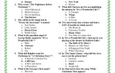 Ideas Collection Easy Christmas Trivia Questions And Answers - Free Printable Trivia Questions For Seniors