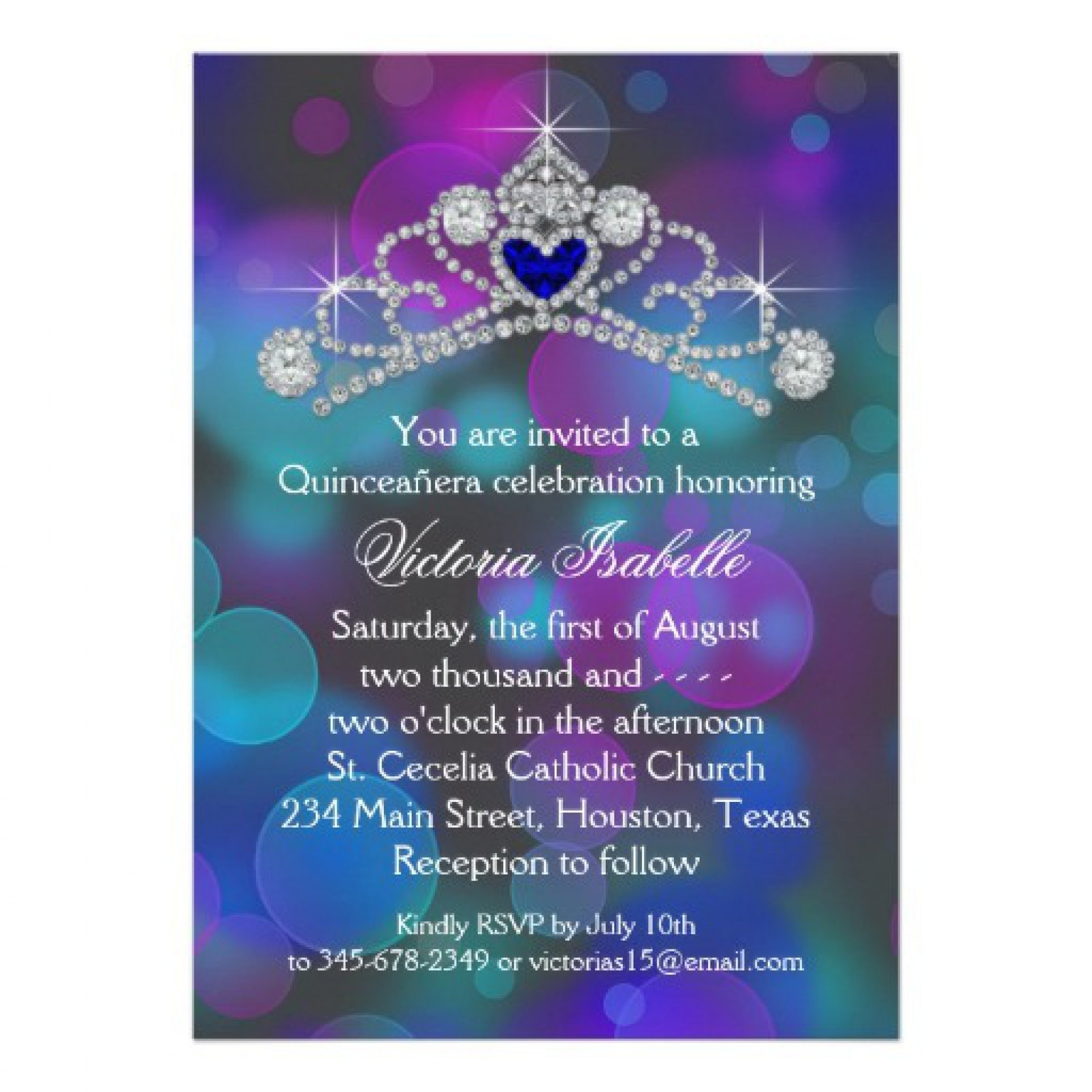 Incredible Free Quinceanera Invitation Templates ~ Ulyssesroom - Free Printable Quinceanera Invitations