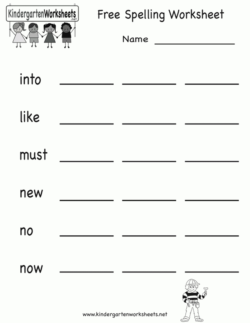 Index Of /images/printables/spelling - Free Printable Spelling Worksheets For Adults