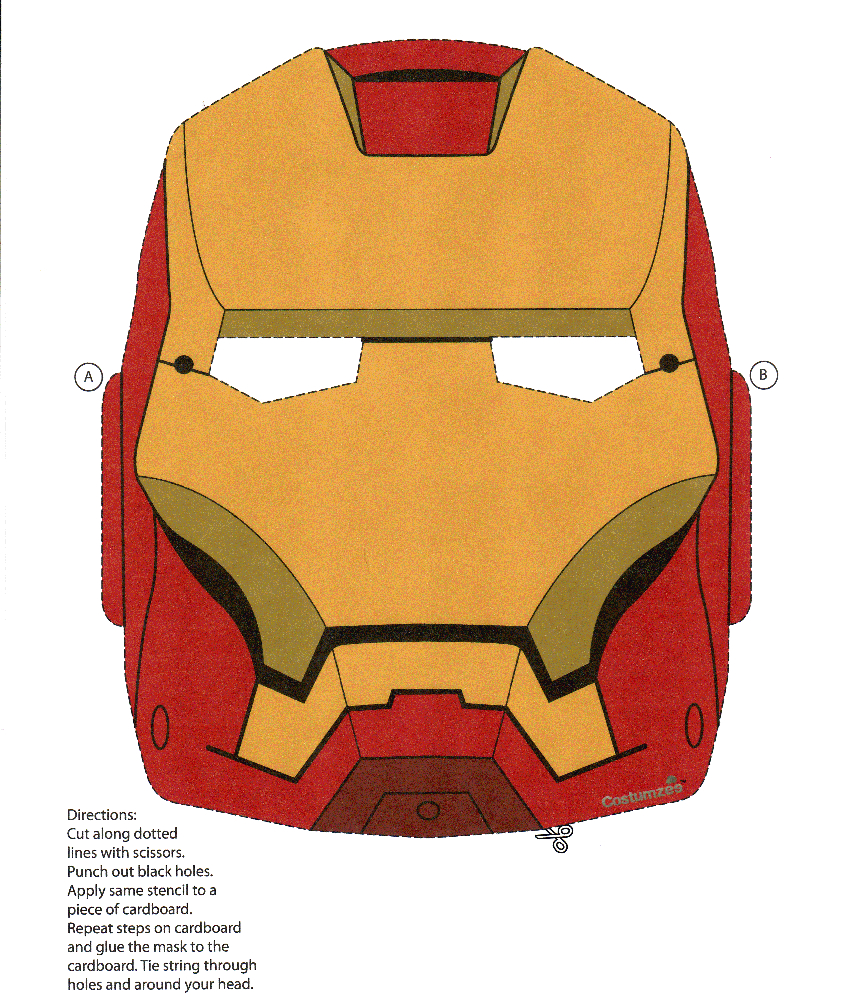 Iron Man [Resolved] — Make The Cut! Forum - Free Printable Ironman Mask