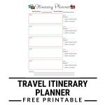 Itinerary Planner Free Printable | Kgb In Wanderland Blog   Free Printable Itinerary