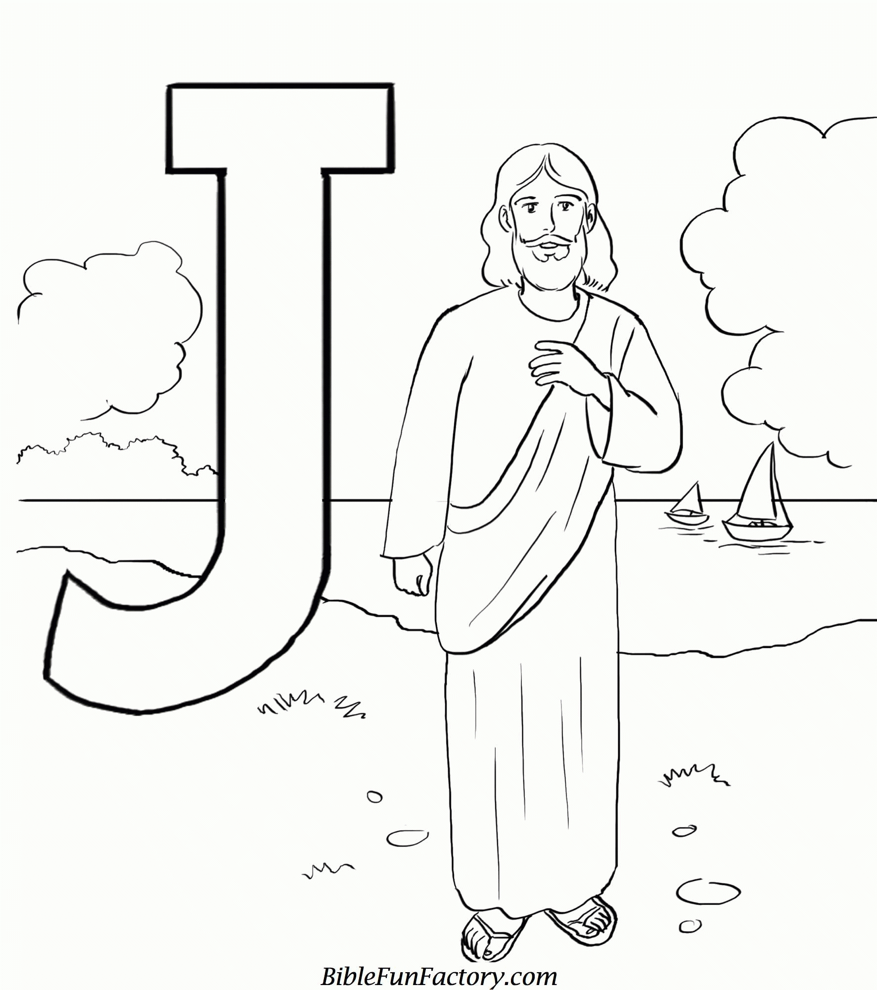 Jesus Feeds 5000 Coloring Page Free Pdf Download. Jesus Coloring - Free Printable Jesus Coloring Pages