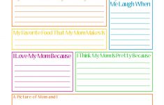 Joyously Domestic: Free Mother's Day Questionnaire Printable - Free Printable Mother&amp;#039;s Day Questionnaire