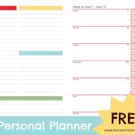 June Personal Planner Pages   Free Printable   Free Printable Diary Pages