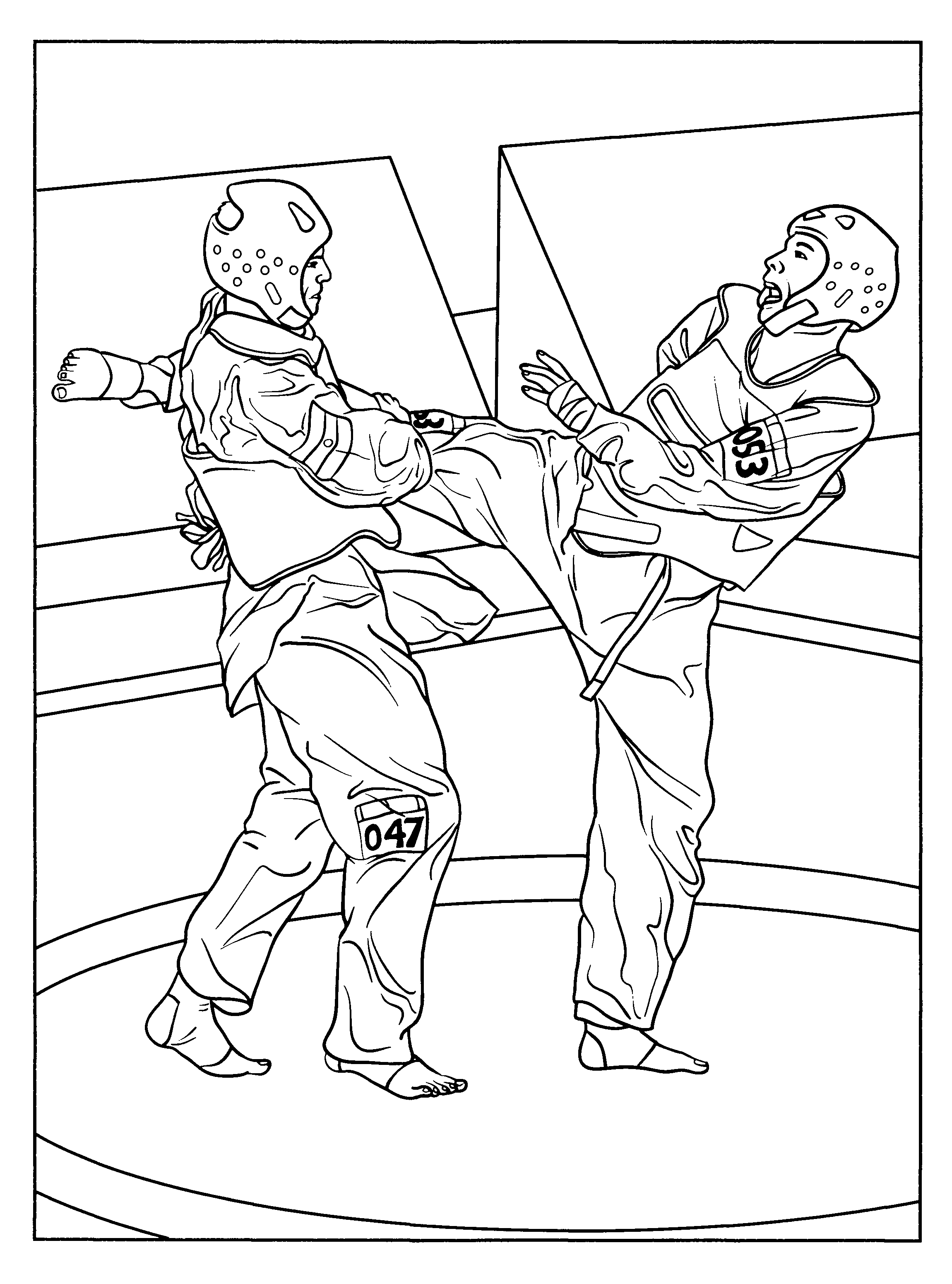 Karate Coloring Pages For Kids | Coloring Pages | Pinterest | Karate - Free Printable Karate Coloring Pages