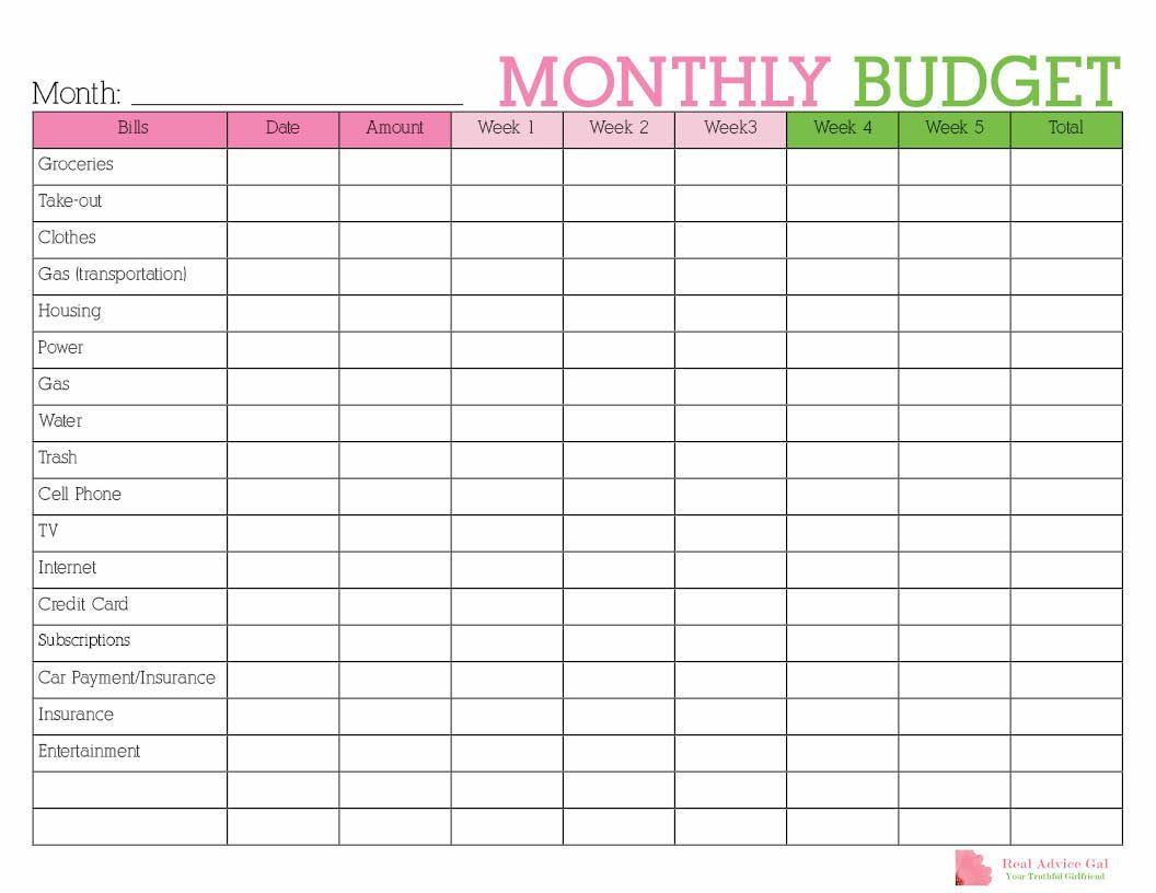 Keep Track Of Your Monthly Expenditures With This Free Printable - Free Printable Budget Planner
