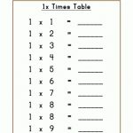 Kids Page: Printable 1 X Times Table Worksheets For Free   Free Printable Abacus Worksheets