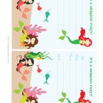 Kids Party Supplies: Mermaid Invitation Free Printable Download   Mermaid Birthday Invitations Free Printable