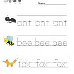 Kindergarten Free Spelling And Vocabulary Worksheet Printable   Free Printable Spelling Worksheets